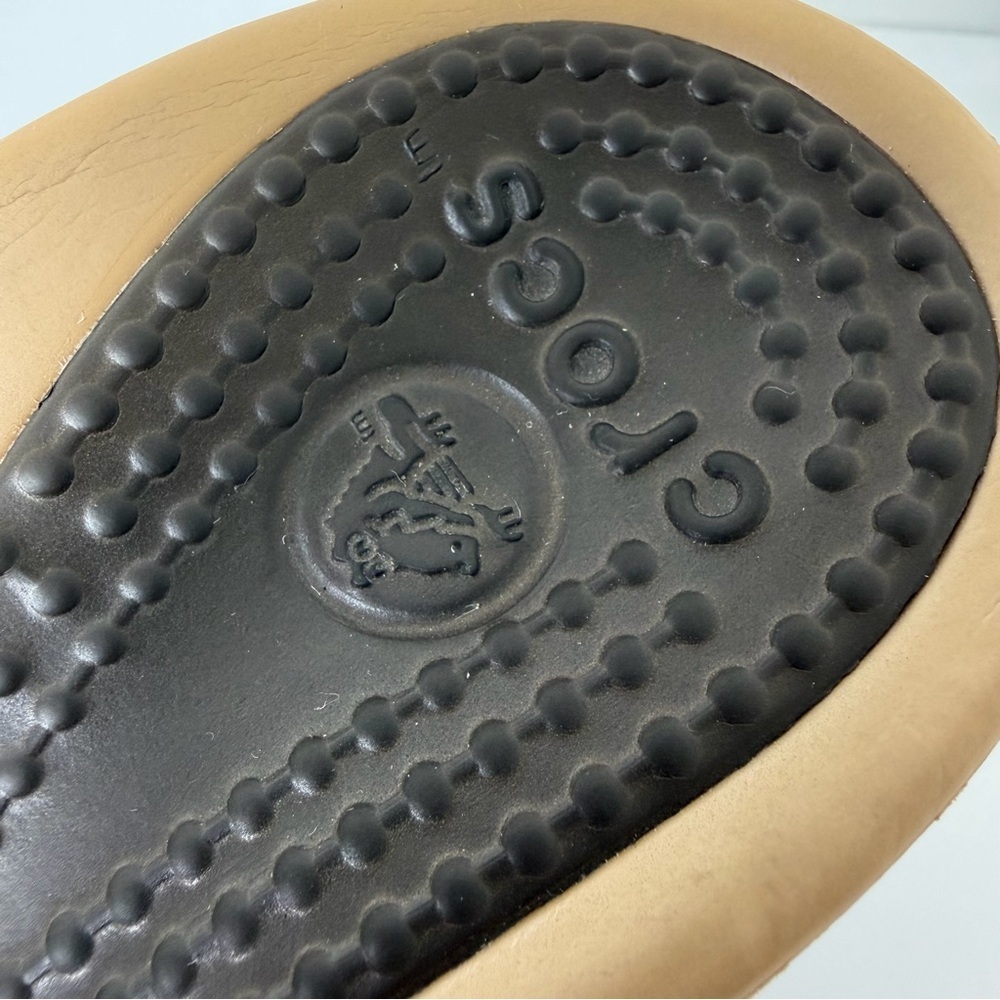 Crocs Sassari Band Bronze Brown Wedge Slide Slip On Sandals Women's size 8 - Picture 5 of 13
